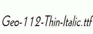 Geo-112-Thin-Italic.ttf