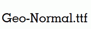 Geo-Normal.ttf
