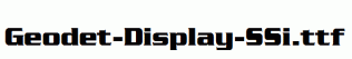 Geodet-Display-SSi.ttf