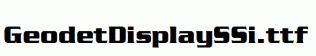 GeodetDisplaySSi.ttf