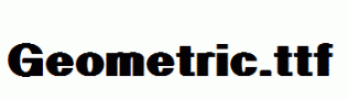 Geometric.ttf