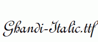 Ghandi-Italic.ttf
