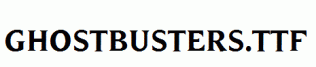 Ghostbusters.ttf