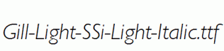 Gill-Light-SSi-Light-Italic.ttf