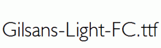 Gilsans-Light-FC.ttf