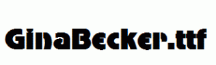 GinaBecker.ttf