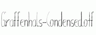 Giraffenhals-Condensed.otf