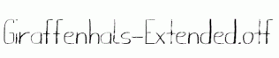 Giraffenhals-Extended.otf