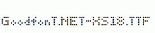 GoodfonT.NET-XS18.ttf