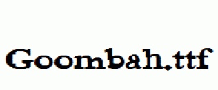 Goombah.ttf