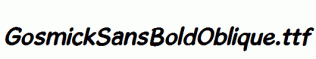 GosmickSansBoldOblique.ttf