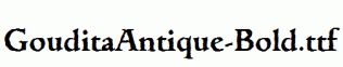 GouditaAntique-Bold.ttf