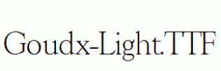 Goudx-Light.ttf