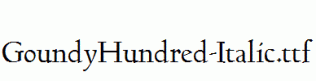 GoundyHundred-Italic.ttf