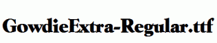 GowdieExtra-Regular.ttf