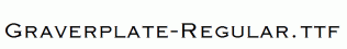 Graverplate-Regular.ttf