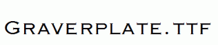 Graverplate.ttf
