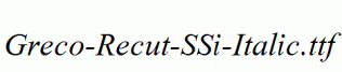 Greco-Recut-SSi-Italic.ttf