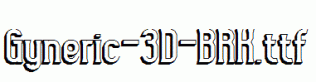Gyneric-3D-BRK.ttf