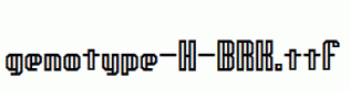 genotype-H-BRK.ttf