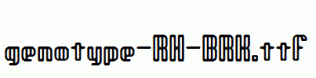 genotype-RH-BRK.ttf