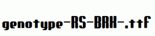 genotype-RS-BRK-.ttf