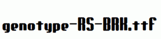genotype-RS-BRK.ttf