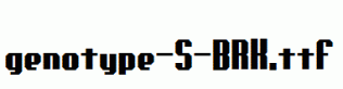 genotype-S-BRK.ttf