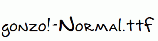 gonzo!-Normal.ttf