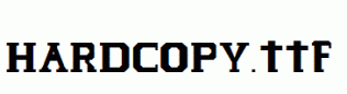 HARDCOPY.ttf