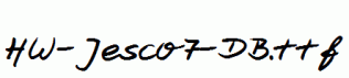 HW-Jesco7-DB.ttf
