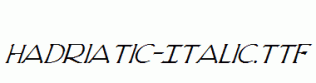 Hadriatic-Italic.ttf