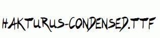 Hakturus-Condensed.ttf