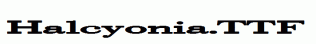 Halcyonia.ttf