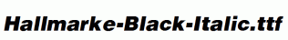 Hallmarke-Black-Italic.ttf
