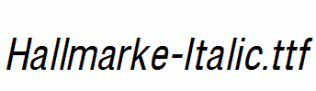 Hallmarke-Italic.ttf