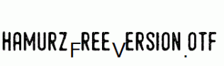 HamurzFreeVersion.otf
