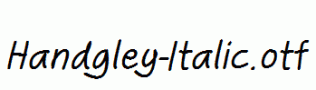 Handgley-Italic.otf