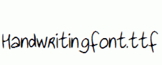 Handwritingfont.ttf