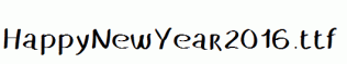 HappyNewYear2016.ttf