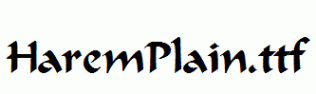 HaremPlain.ttf
