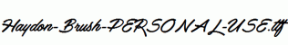 Haydon-Brush-PERSONAL-USE.ttf