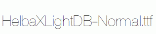 HelbaXLightDB-Normal.ttf