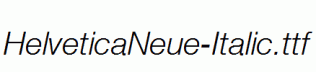 HelveticaNeue-Italic.ttf
