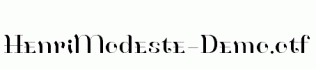 HenriModeste-Demo.otf