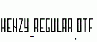 Henzy-Regular.otf