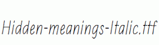 Hidden-meanings-Italic.ttf