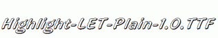 Highlight-LET-Plain-1.0.ttf