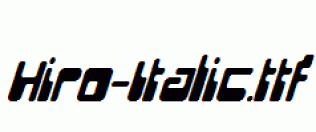 Hiro-Italic.ttf