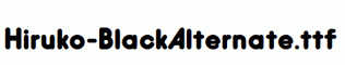 Hiruko-BlackAlternate.ttf